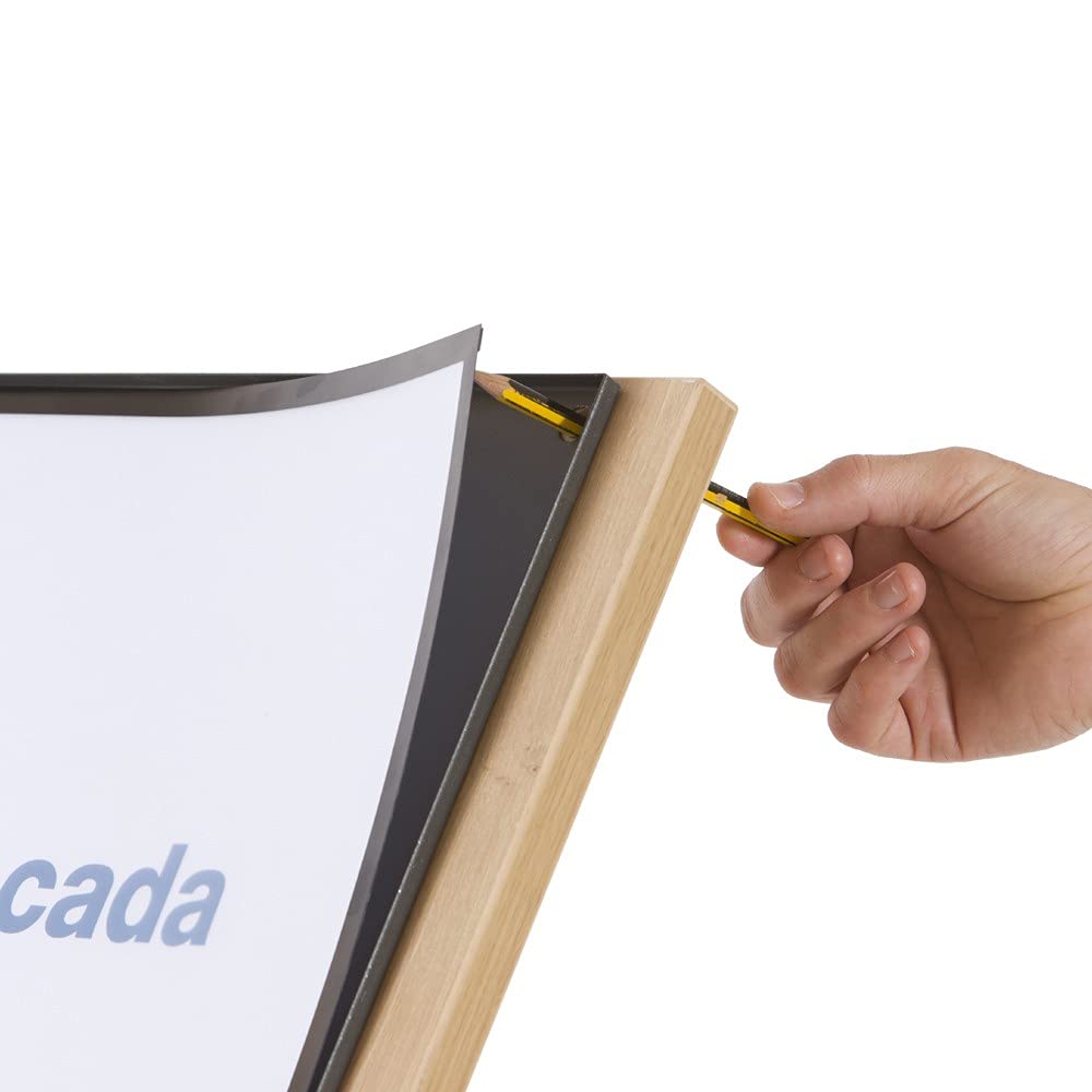 Rocada | Panel Informativo Magnético | Elegante Expositor A4 en Melamina | Atril para Exposiciones y Presentaciones