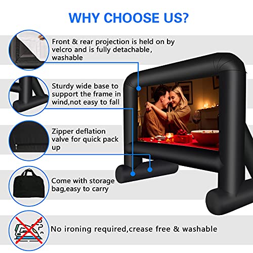 Gzkyylegs 16FT 16 Feet Inflatable Movie Screen Outdoor thumb #3