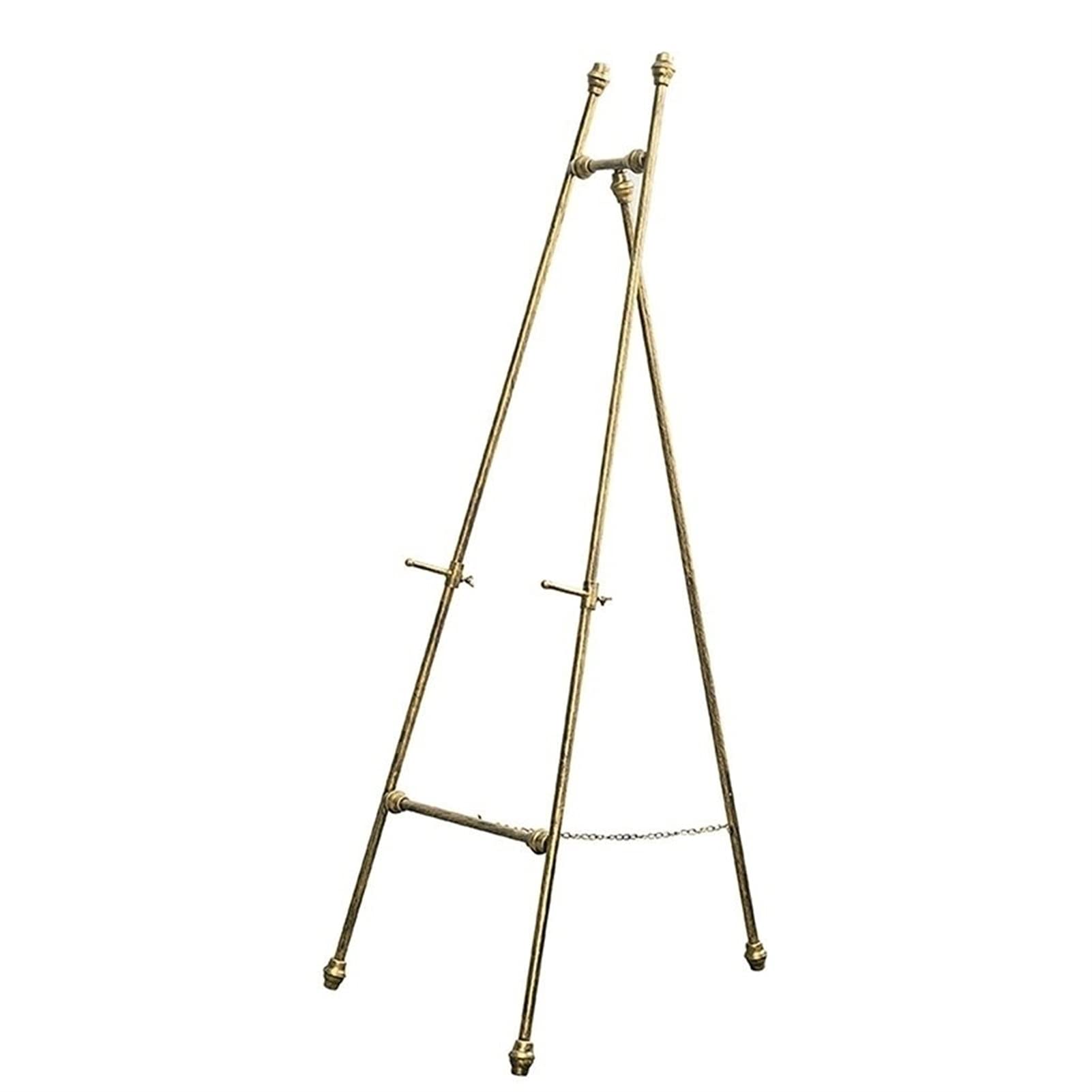 HADECOLL Tripod Retro Baking Paint Oil Easel,Wedding Welcome Photo Display Stand,Hotel Adjustable Poster Bracket,Size_Name-120 Cm