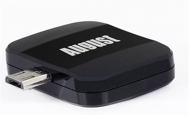 TV Tuner for Android Phones - August DVB-T305  Watch Live Freeview HD Television on Android 4.1+ Smartphones - Micro USB for Samsung/HTC/Huawei/Sony