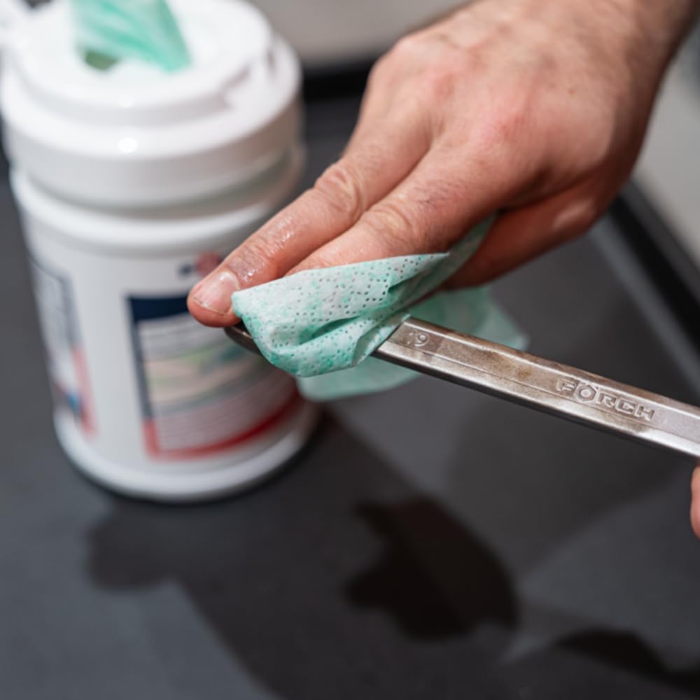 6x Derma Wipes Allzweck-Feuchtreinigungstücher 50 Stück – Hautfreundliche Reinigungstücher für Öl, Fett & Schmutz | rau & glatt | Zitrusduft