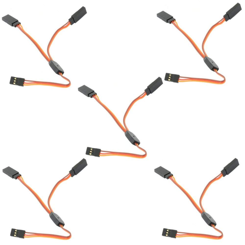hobbyant 5PCS 30cm Y Servo Cable Lead Splitter For JR Spektrum HITEC
