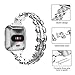 TOYOUTHS Metal Link Compatible with Fitbit Versa 2 Watch Band/Versa Lite/Versa Bands for Women Stylish Dressy Strap Bracelet Replacement Wristbands Accessories for Versa 2 Special Edition, Silver