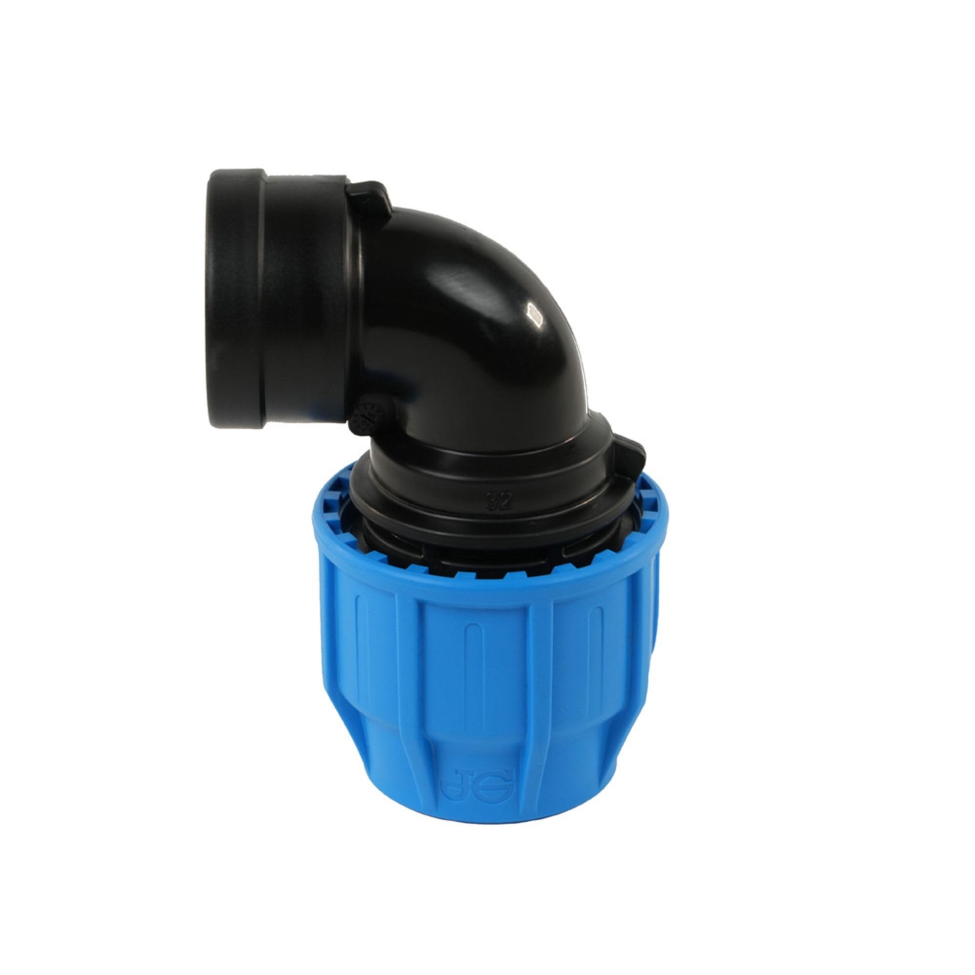 John Guest MDPE Compression Female Threaded Elbow 25mm x 3/4" BSP Pipe Fitting, WRAS Approved