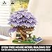 PQKIE Cherry Blossom Tree Building Set,2229 Pcs Japanese Sakura Tree House Micro Blocks Toys,STEM Creative Purple Cherry Blossom Bonsai Trees Brick Flowers Set,Friendship Treehouse for Adult,Kid