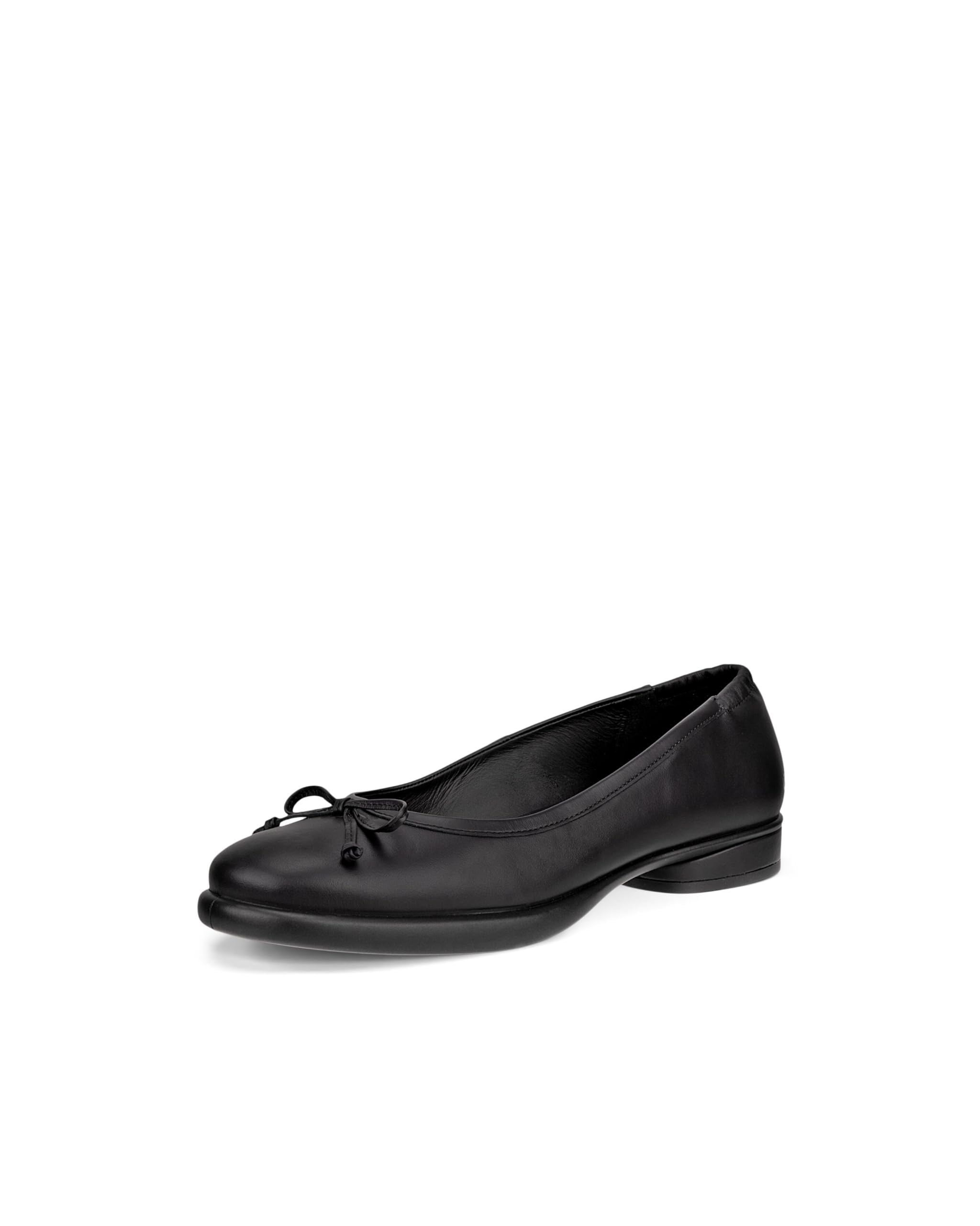 ECCO Women's Sculpted Luxe Ballerina Bow Ballet Flat, Black, 6/6.5 UK