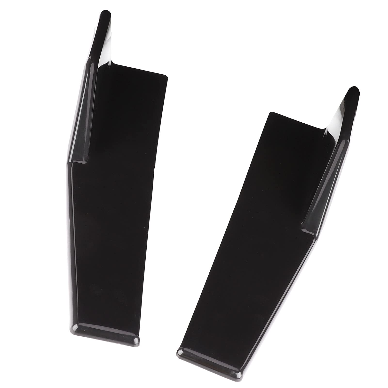 Divisore a bilanciere per minigonne laterali universale, spoiler laterale per auto, kit carrozzeria aerodinamico nero lucido per un look esterno sportivo, in materiale ABS 17,7 x 3