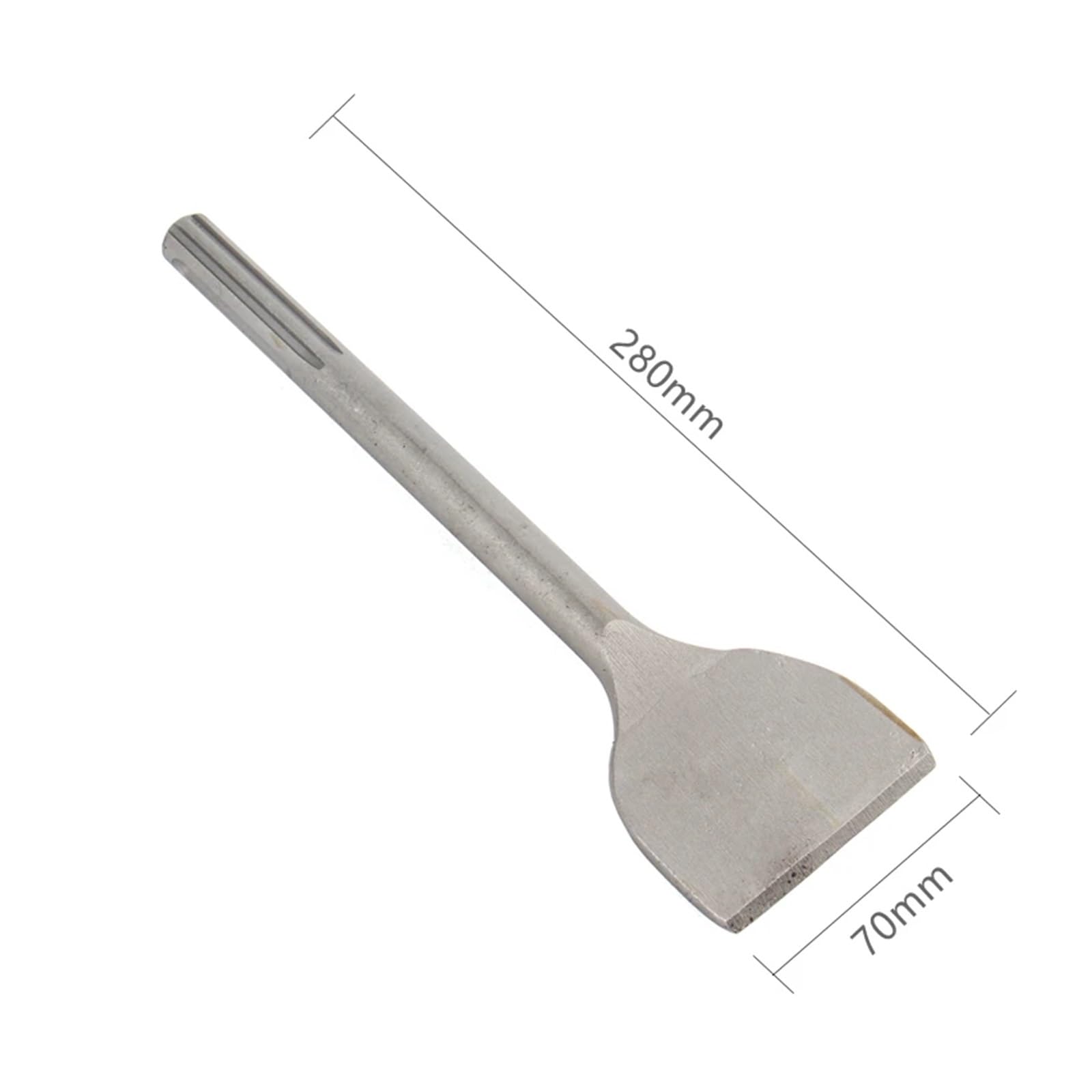 1ps Set di scalpelli SDS/Max da 1 Pezzo, 280 mm, for Martello Elettrico, Punta for scanalatura, scalpello Piatto, Rottura di Cemento, Mattoni, Muro, Foratura, muratura(Flat Chisel-20mm)