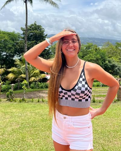 1-3 Pack V Neck Crop Tank Tops for Women Adjustable Spaghetti Strap Tank Tops Cropped Camisole Tops4