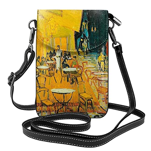 Sac téléphone portable bandoulière léopard idéal en terrasse de café