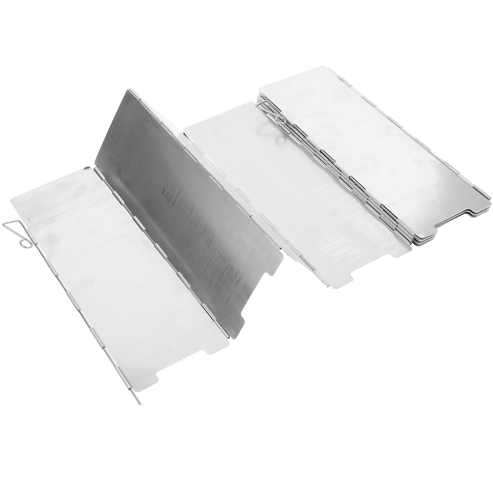 Yardwe Folding Camp Stove Windscreen 10pcs Grill Accessory Set for Camping BBQ