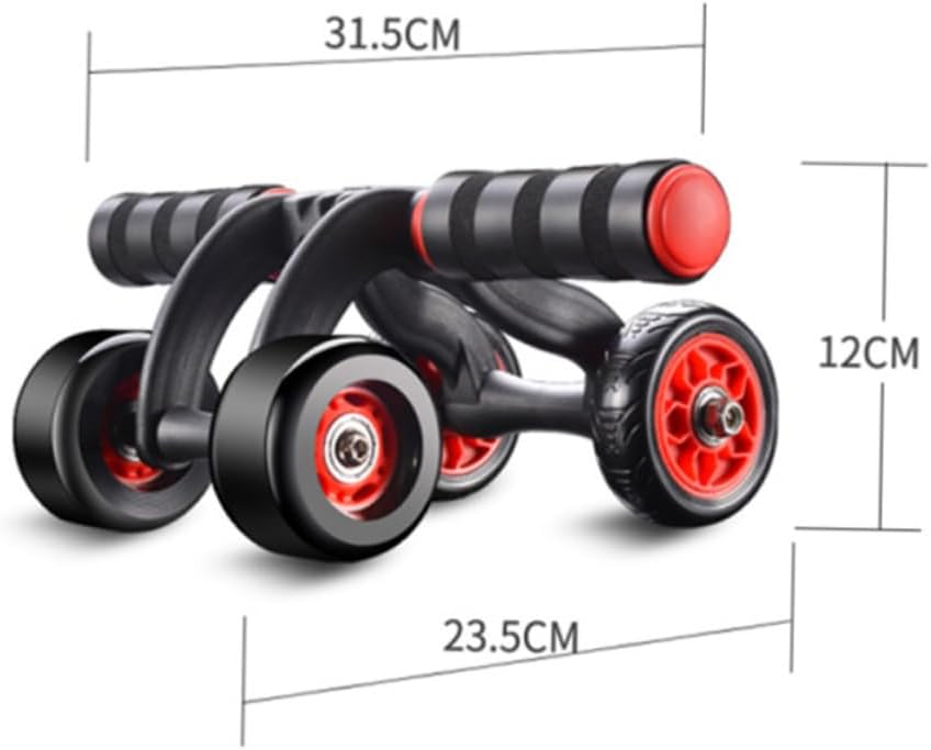 Wheel Mute Fitness Wheel Abdominal Roller Home Gym Accessory for Weight Loss Muscle Building Lightweight Portable Non-slip Handles for Comfort