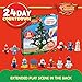JOYIN Christmas 24 Days Countdown Advent Calendar with a Tabletop Wooden Christmas Tree and 28 Ornaments Snowman Santa Decorations for Boys, Girls and Kids Party Favors, Classroom Prizes, Xmas Gift