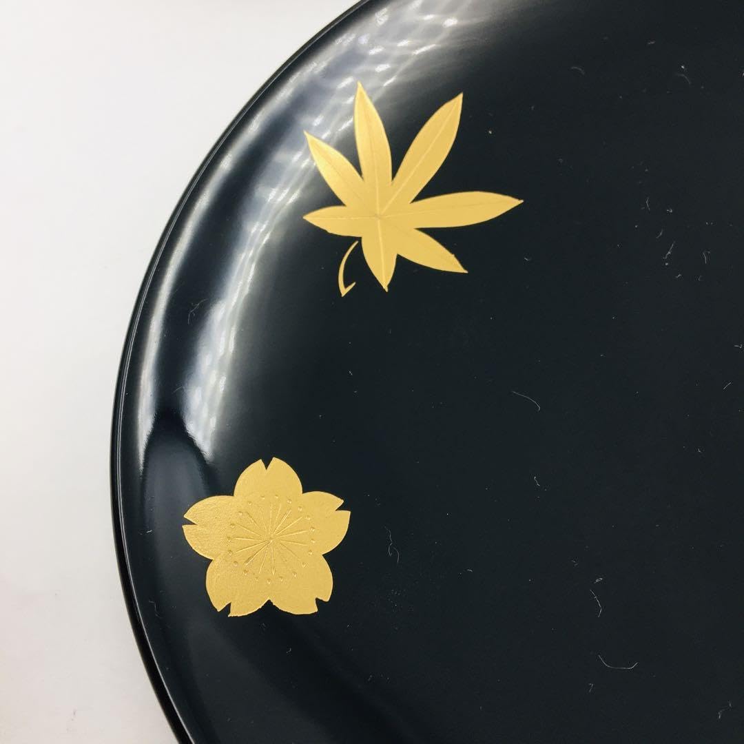 Amazon.co.jp: 稲忠漆芸堂謹製 銘々皿 茶托 漆器 輪島塗 共箱 5