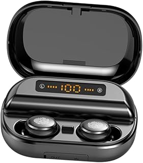 CAXUSD 1 Par De Mini Fones De Ouvido Para Fones De Ouvido Fone De Ouvido Fone De Ouvido Mini Fones De Ouvido Intra-Auriculares Fones De Ouvido Com Exibição De Energia Sem Fio