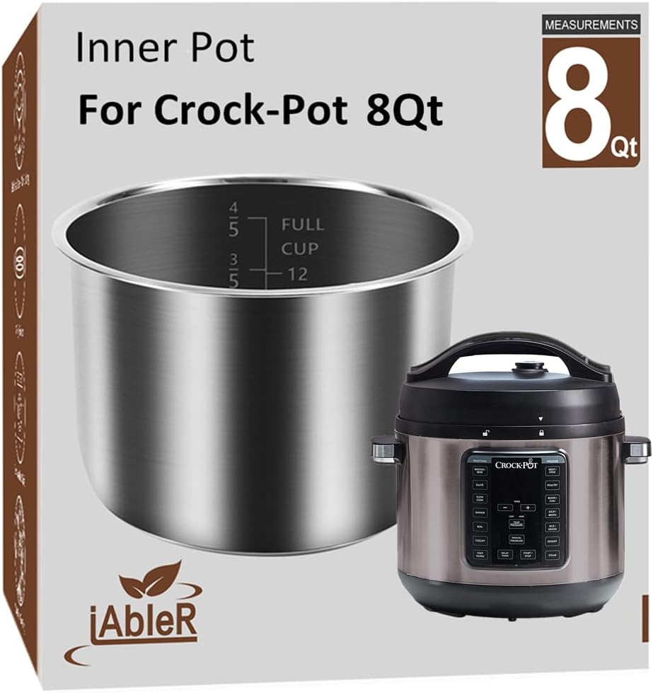 Original 8Qt Power Cooker XL Replacement Inner Pot