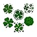 VALICLUD 216 Pzs St. Pegatinas de Trébol Del Día de Patricks Pegatinas de Trébol Irlandés Verde Calcomanía de Maquillaje Pegatinas de Tatuaje Autoadhesivas para St. Patricks Party Favorece