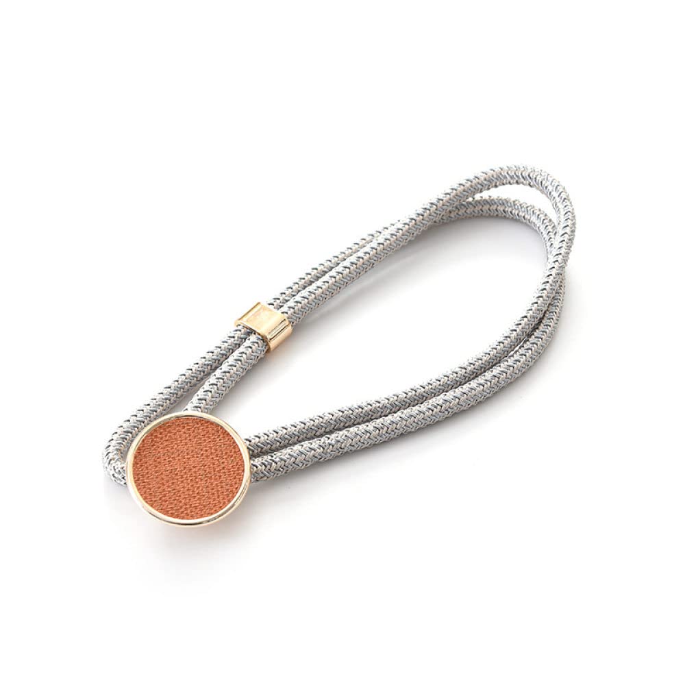 Vorhangseile Tiebacks, Gardinen-Raffhalter, galvanisiert, rund, Tortenband, stanzfrei und installationsfrei, Gardinenband, Gardinenschnalle(Orange,2 PCS)