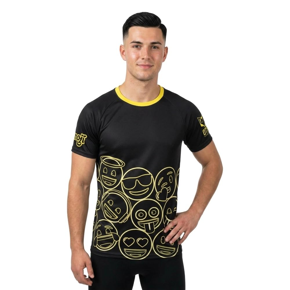 OTSO THINK SPORT Camiseta Running Hombre Neon Faces S