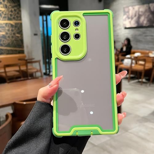 Coque Samsung Galaxy S24 verte silicone rigide anti-rayures