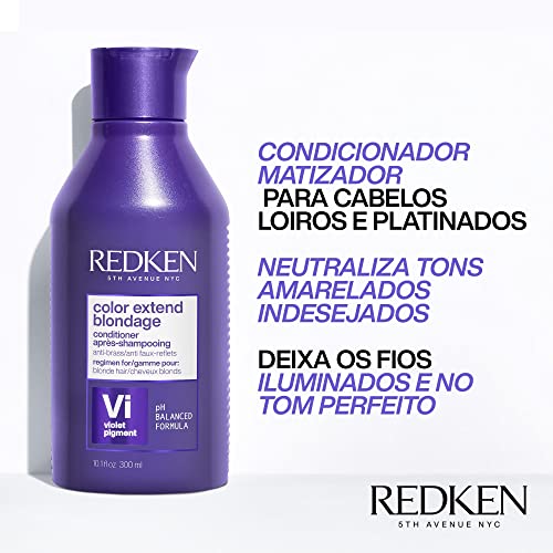 Redken Conditioner for blonde and blonde hair without yellow tone, colour extension blonde conditioner, 1 x 300 ml - Image 2