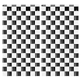 PintreeLand 2PCS Race Car Foil Fringe Curtains 3.28x6.56 Ft, Black and White Checkered Party Backdrop Streamers Decorations, Photo Booth Props