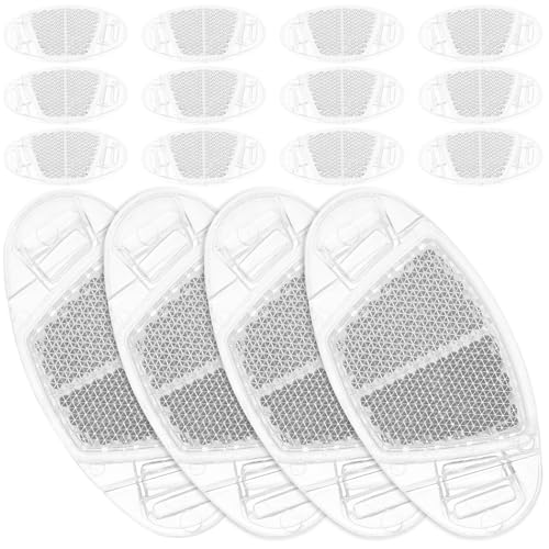 EXQUIMEUBLE 16個 プレミアム自転車ホイールリム反射板 耐候性製 夜間警告用バイクリフレクター 自転車 装備 おしゃれで実用的