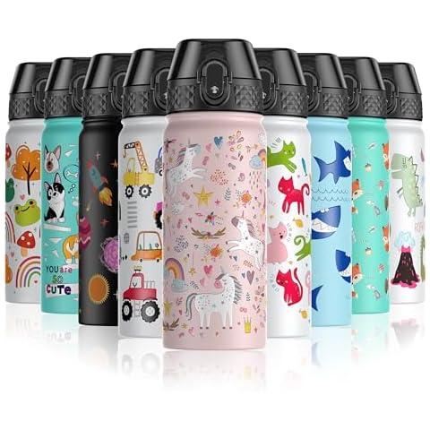 OLDLEY 550ml Kids Stainless Steel Water Bottle Cover
