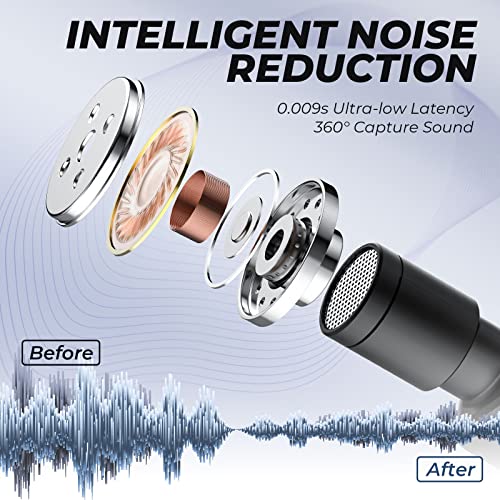Lavalier-Mikrofon für Smartphone Plug-Play-Wireless-Ansteckmikrofon mit Rauschunterdrückung, Auto-Sync für… - Image 4