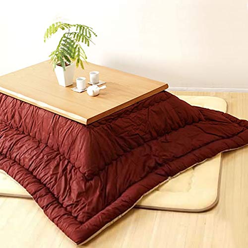 新品　フランネル調 こたつ敷布団　厚さ約4cm　190ｘ270cm　ワインレッド Amazon | 家具の里 (日本製) こたつ布団 205cm×205cm ワインレッド