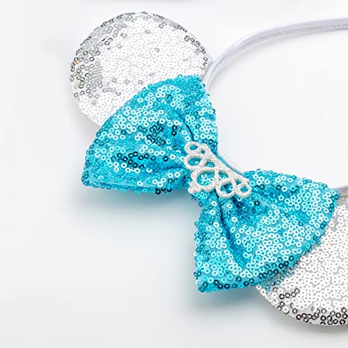 Image of DRESHOW Mouse Ears Bow Headbands Glitter Party Decoration Cosplay Costume for Women
