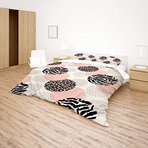 Parure de lit motif géométrique en polyester doux CHEHONG - 5