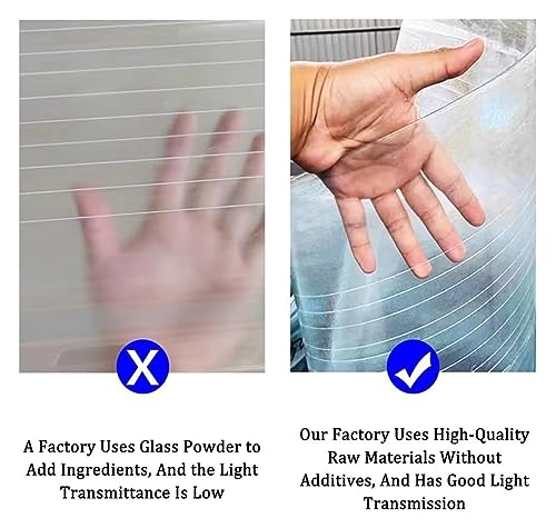 Feuille de plastique acrylique transparente 1.2mm panneau transparent imperméable - 7