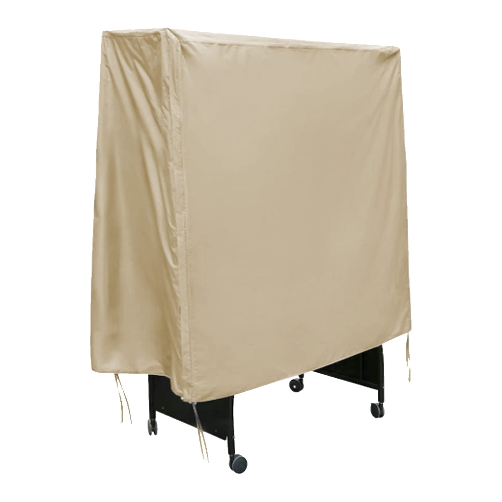 Copertura antipolvere per tavolo da ping pong, in taffetà di poliestere 190, impermeabile, con cerniera, beige, 155 x 75 x 144 cm