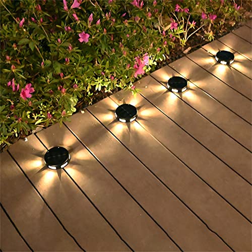 PRODCA Solar Power Ground Lights Floor Decking Wall Fence Step Path Garden Lamp