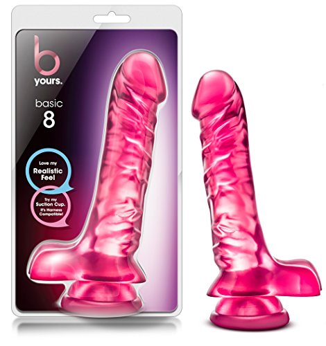 Blush Gode Ventouse Réaliste B-Yours Basic 8 Rose 23,5 cm