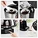 Coffee Maker,Drip Coffee Maker with 0.65L/4-5 Cups with Glass Carafe and One Touch Button,Coffee Machines With Stainless Steel Decoration(Black)