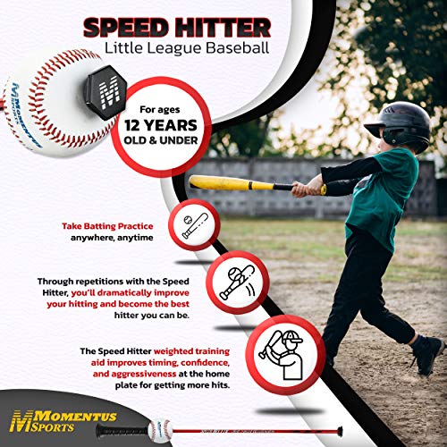 Momentus Speed Hitter Baseball Swing Trainer - Baseball Training Bat To Improve Swing Mechanics And Increase Base Hits - Baseball Training Equipment For Youth #TOP3