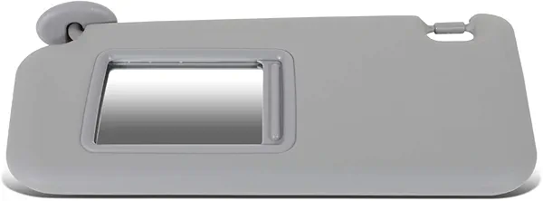 DNA MOTORING Left Driver Side Sun Visor Compatible with 06-12 Rav4, 7431042451B2 7431042461B2 7431042452B2, ZTL-Y-0155-GY
