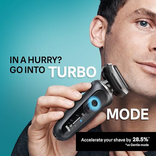 Image of Braun Series 7 Electric Shaver for Men, Wet & Dry Foil Razor, 4-in-1 SmartCare Clean & Charge Center, Beard Trimmer Attachment, Stubble Attachment, Travel Case, Grey 7185cc