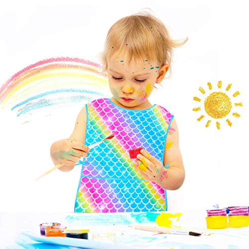 Sylfairy Art Smock For Kids Waterproof Artist Painting Sleeveless Smocks Toddler Painting Apron, Purple by Sylfairy - Image 2
