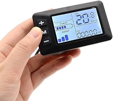 E-Bike Display, Electric Bike LCD Display, Ebike Screen Bike Odometer and Speedometer 5 Pins G51 Intelligent Wireless Bicycle Speedometer Odometer for Electric Scooter Bike Modification