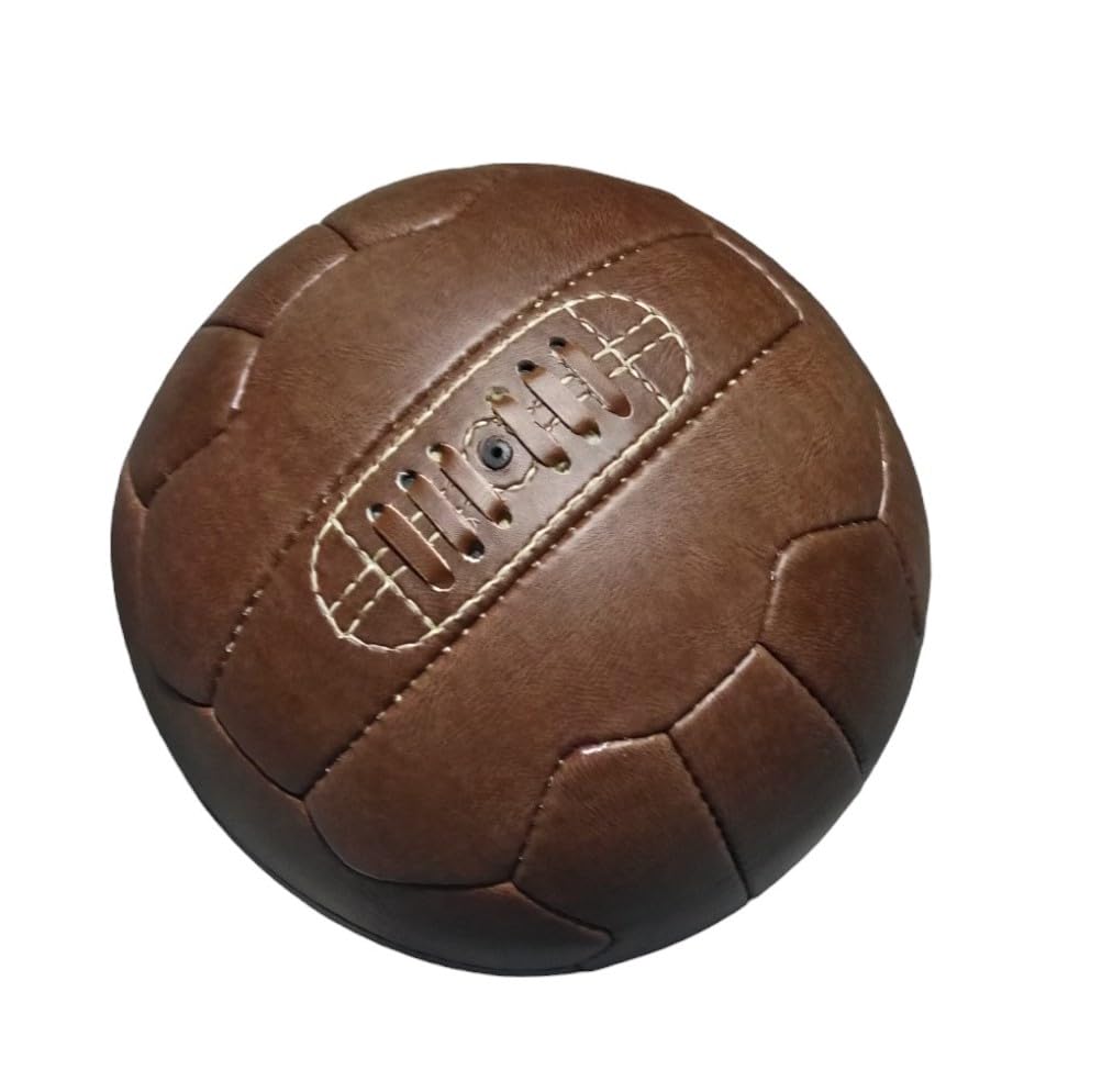 Palla da Calcio Vintage Taglia 5 Marrone Replica Coppa del Mondo 1966