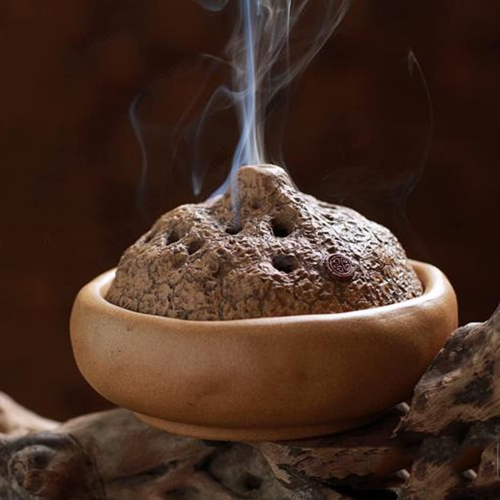 Incense Stick Holder Ceramic Incense, Purple Sand Incense Burner, Living Room Incense, Incense Seal Furnace, Small Incense Furnace, Ornaments, Agarwood Furnace Incense Holder for Sticks