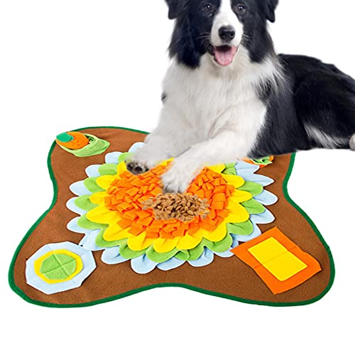 Shareed Coussin renifleur pour Chien, Tapis d'alimentation pour Chien Compact pour Chien, Soft Cat Doggies Puzzle Toys pour Plusieurs Races Encourage Les compétences Naturelles de Recherche de
