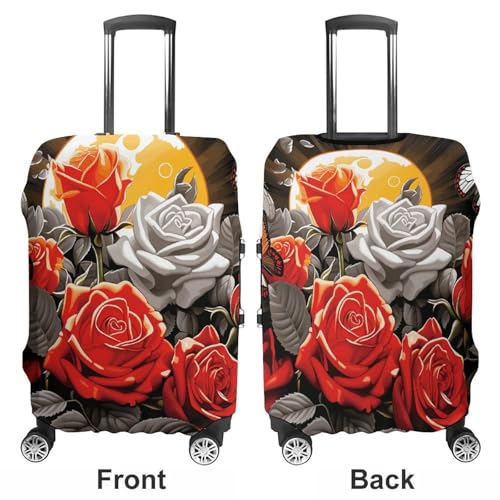 Sun-Soaked Colors Suitcase Covers Luggage Protector - Travel Elastic Baggage Case Protective, Washable Anti-scratch Large Suit Case Cover for Suitcases Fits 19-32 Inch Luggages S3