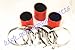 3X RED Silicone Coupler Hose 3