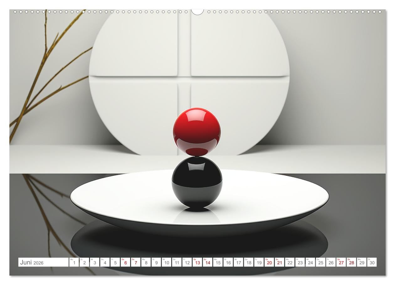 Zen (hochwertiger Premium Wandkalender 2026 DIN A2 quer), Kunstdruck in Hochglanz: Harmonische Zen-Bilder für Geist und Seele - KI generiert (CALVENDO Gesundheit)