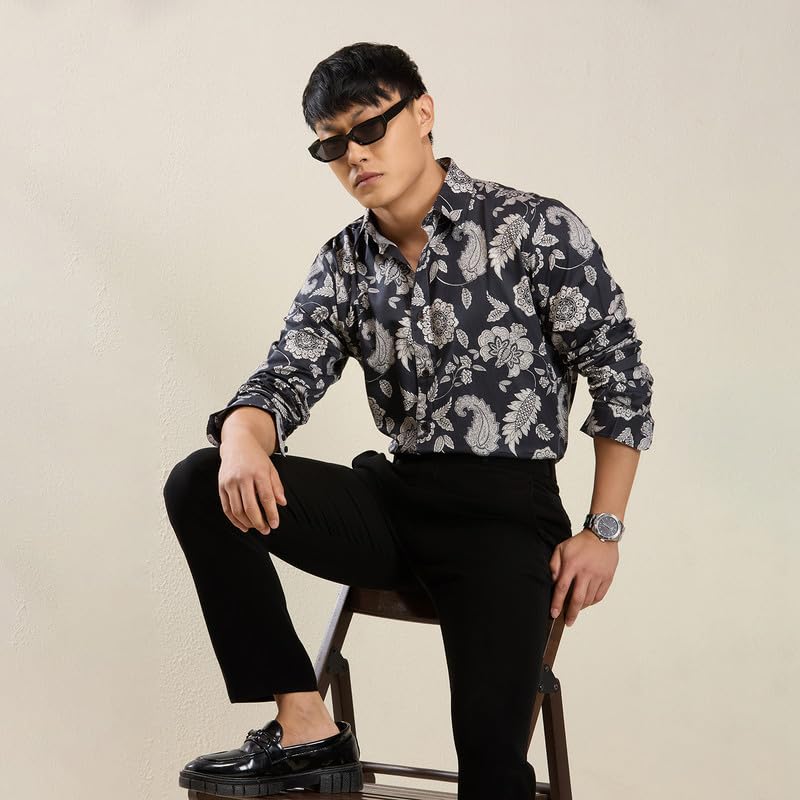Image of MARK & ALBERT Men's Slim Fit Cotton Formal Shirt