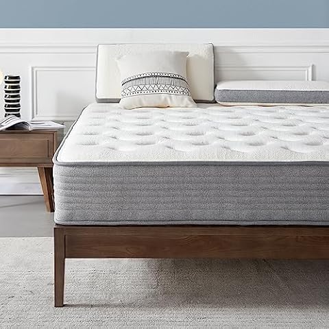DIGLANT Twin XL Hybrid Mattress, 10 Inch Hybrid Tight Top Mattress, Memory Foam Pocket Spring Mattress Sleep Supportive & Pressure Relief, Medium Firm Feel Mattress in a Box, CertiPUR-US Certified Cover